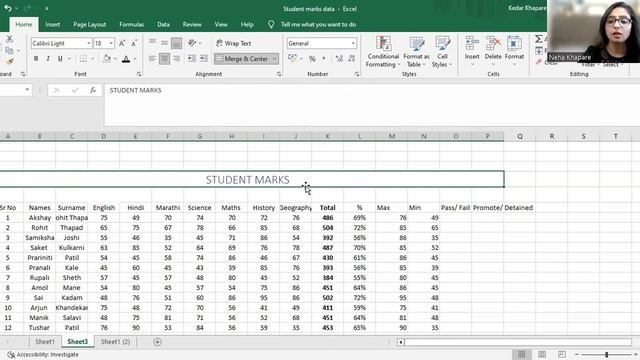 learn Basics of Excel, sum, total, percentage, max and min formula and basic formatting of table смотреть онлайн