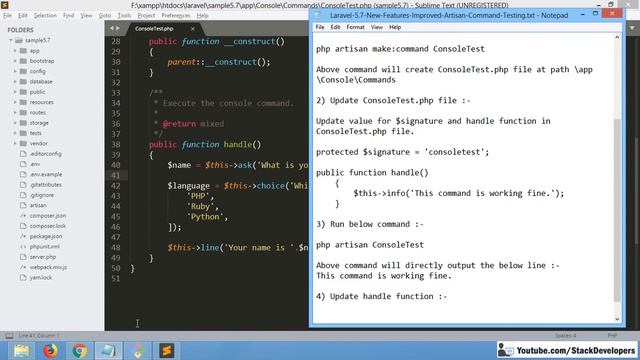 Laravel 5.7 New Features | Improved Artisan Command Testing | Console Testing смотреть онлайн