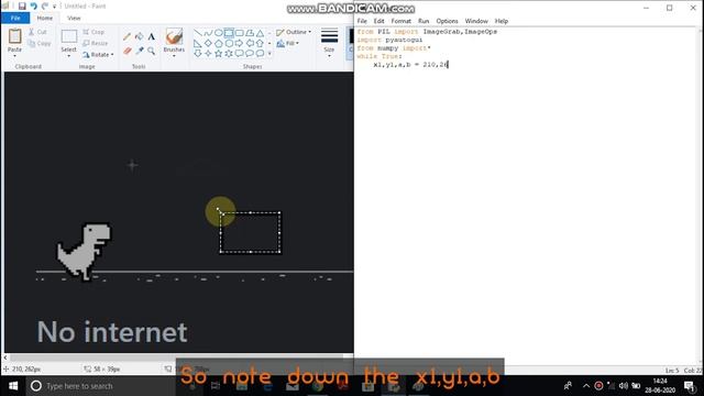 How To Hack The Google Chrome Dinosaur Game [PYTHON] | Only 10 Lines Of Coding | Pyautogui | Numpy смотреть онлайн