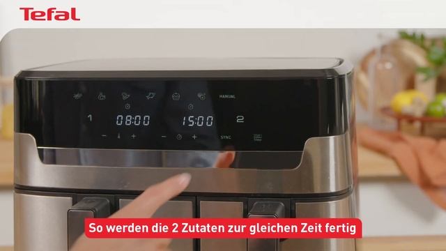 Dual Easy Fry & Grill Doppelkammer-Heißluftfritteuse EY905D Tutorial "Grillfunktion" смотреть онлайн