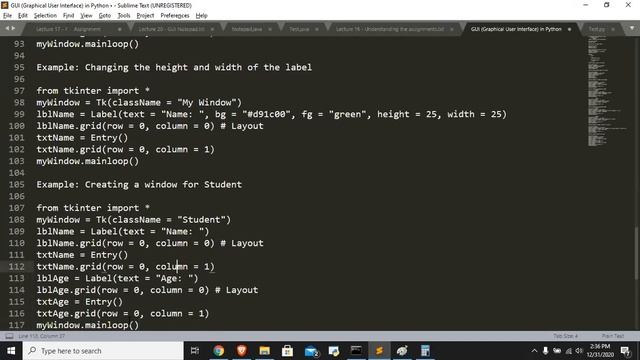 Lecture 15 - GUI In Python смотреть онлайн