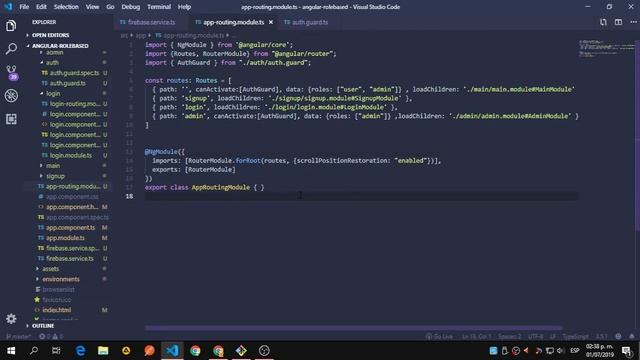 Angular 7 Role Based Auth (Role Guards) / Firebase Auth смотреть онлайн