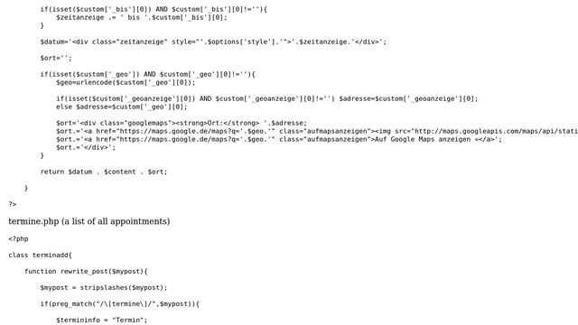 Wordpress: appointment plugin doesn't display all appointments смотреть онлайн