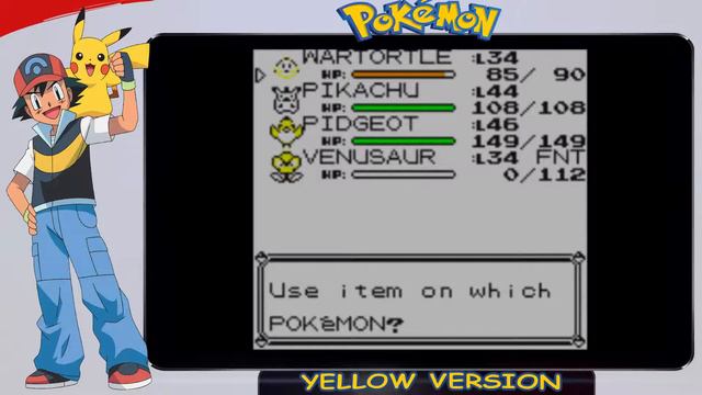 Pokemon Yellow version Walkthrough(#17) - Шестой значок получен! смотреть онлайн