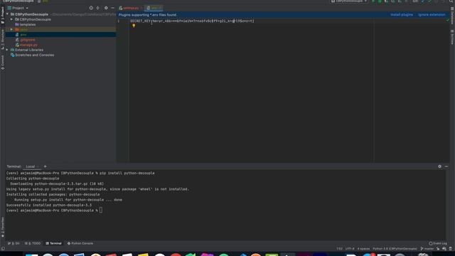 Python .env File | Django .env File Example | Python Decouple Django | Django Environment Variable смотреть онлайн