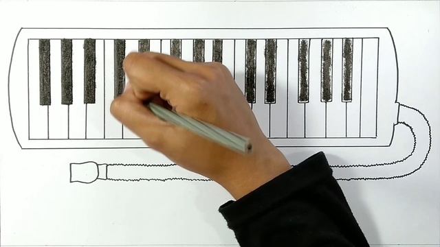 Menggambar pianika || Cara menggambar alat alat musik смотреть онлайн