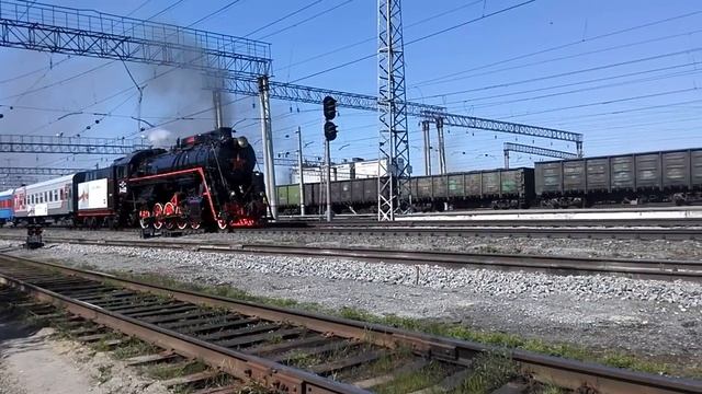 Ретро-поезд в Кургане смотреть онлайн