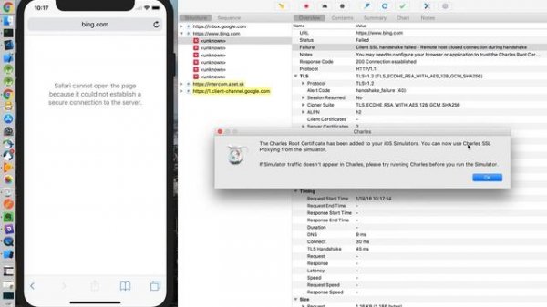 Setup Charles Proxy with iOS Simulator