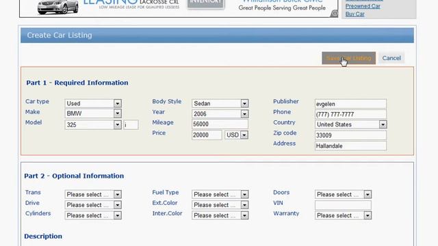 How to post free car listing at BuyCarandSellCar.com using myopenid account? смотреть онлайн