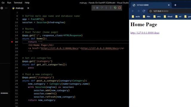 Debug FastAPI and SQLModel with VS Code and Breakpoints смотреть онлайн
