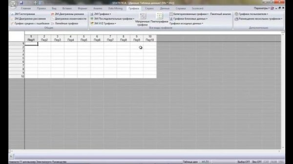 Обзор программы StatSoft Statistica