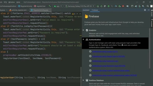 #4 Register Activity Java | Login and Register Android App with Firebase Authentication using Java смотреть онлайн
