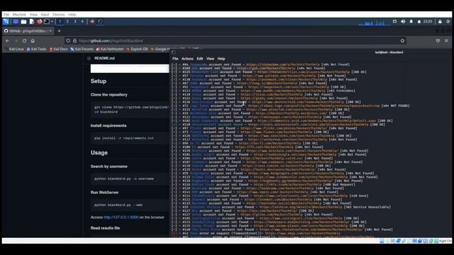 Blackbird OSINT | Social Media Username Enumeration | Hackers That Help | HTH смотреть онлайн