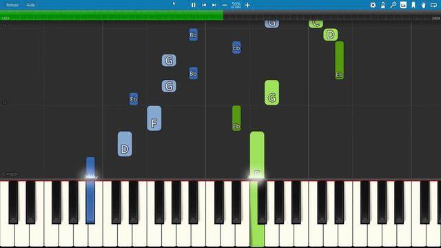 SLOW piano tutorial "MA BELLE EVANGELINE" from The Princess and the Frog, Disney, free sheet music смотреть онлайн