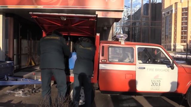 Пожарная "Нива" на базе Lada 4x4 смотреть онлайн