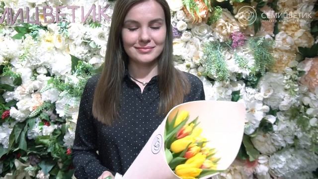 Букет из 15 тюльпанов микс смотреть онлайн
