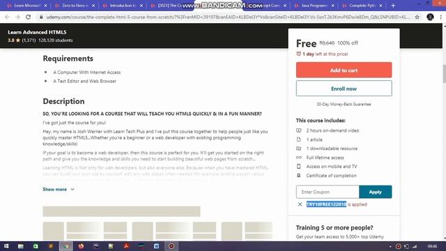 Udemy Paid Courses for FREE| Premium Courses with Free CERTIFICATE| Java, Python, Digital Marketing смотреть онлайн