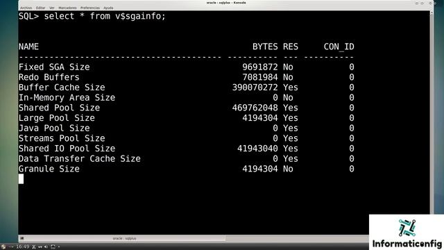 Oracle Base de Datos 21c desde cero para principiantes | RECUPERAR INFO DE LA SGA (video 22) смотреть онлайн