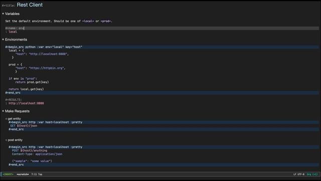 Using Emacs org-mode as rest client replacement смотреть онлайн