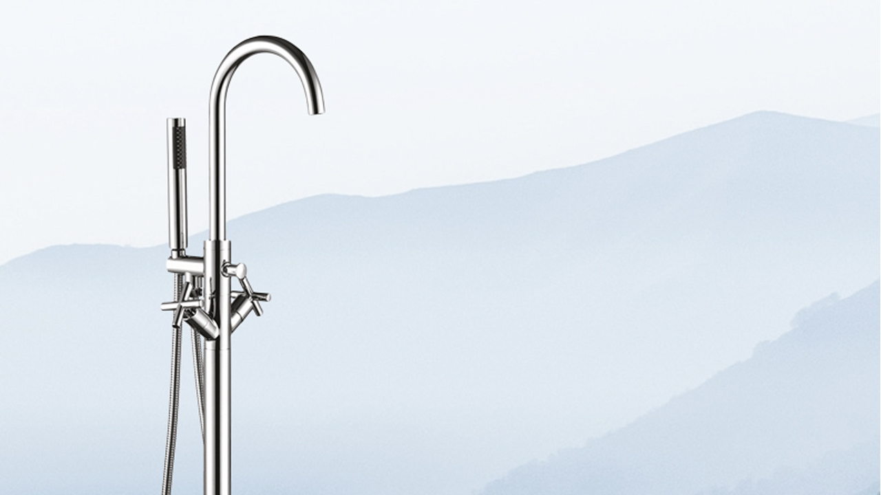 Как установить напольный смеситель Swedbe Spira смотреть онлайн