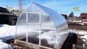 ТЕПЛИЦА «КАПЕЛЬКА  3М КРЕПЫШ»  УСИЛЕННЫЙ КАРКАС ИЗ ОЦИНКОВАННОЙ ПРОФИЛЬНОЙ ТРУБЫ