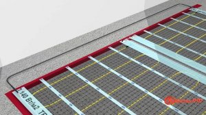 Монтаж тёплого пола (нагревательный мат). Как сделать теплый пол своими руками.