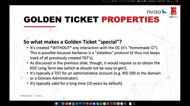 SANS Webcast: Kerberos & Attacks 101 смотреть онлайн