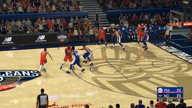 Philadelphia 76ers at New Orleans Pelicans | NBA 2K22 Gameplay Xbox One смотреть онлайн
