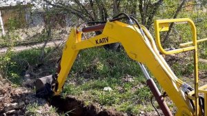 ? САМОДЕЛЬНЫЙ МИНИ ЭКСКАВАТОР НА ПЕРВЫХ ЗЕМЕЛЬНЫХ РАБОТАХ! ? Финальные испытания мини экскаватора!