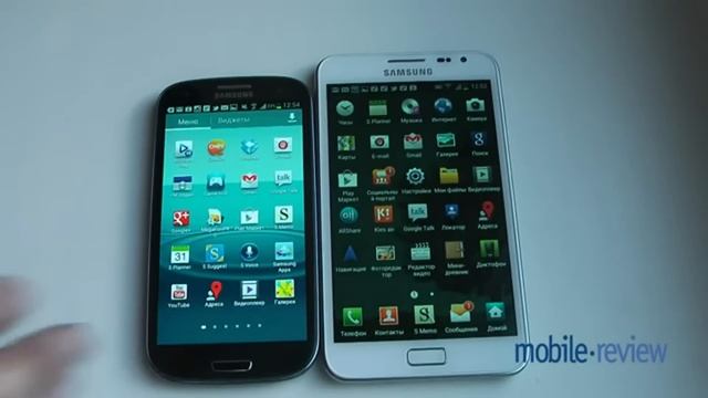 Sumsung Galaxy S3 сравнение с Sumsung Note что лучше? смотреть онлайн
