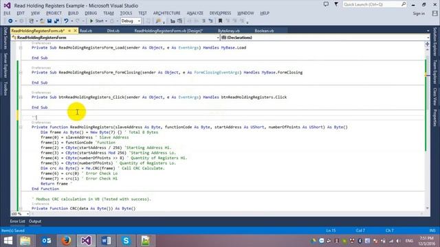 ? Modbus RTU With Visual Basic: Function 03 Read Holding Registers смотреть онлайн