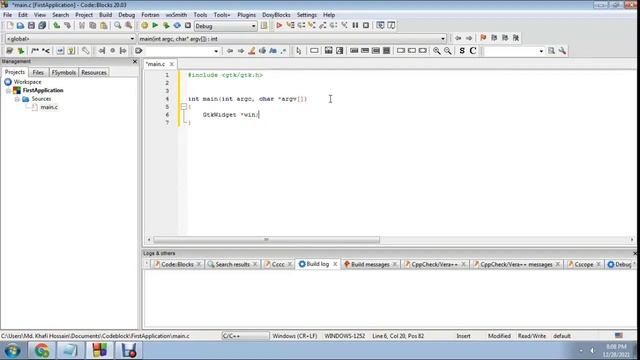 Latest CodeBlocks IDE & gtk3 bundle Make simple Application смотреть онлайн