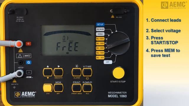 AEMC® - Using AEMC Megohmmeter Model 1060 Part 1: Setting Up and Running a Test смотреть онлайн