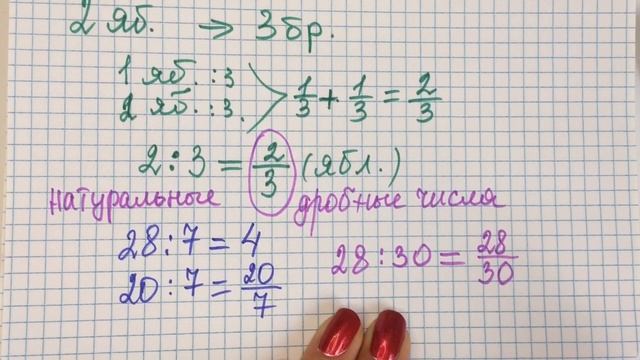 Натуральные числа и дроби Математика 5 класс Дорофеев смотреть онлайн