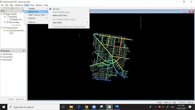 Axial Map Analysis Autocad - Depthmap смотреть онлайн