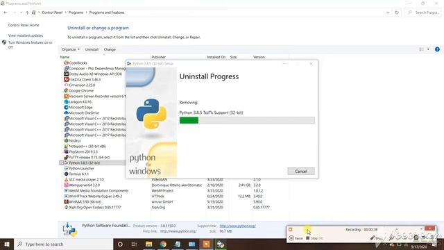 how to uninstall python from windows10 смотреть онлайн