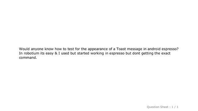 Android : Checking toast message in android espresso смотреть онлайн