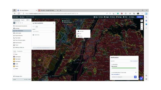 08 Import Google my map data (KML file) into Mapbox смотреть онлайн