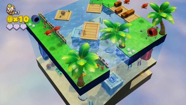 Captain Toad: Treasure Track - Stage 12 - Hidden Gold Mushroom Location смотреть онлайн