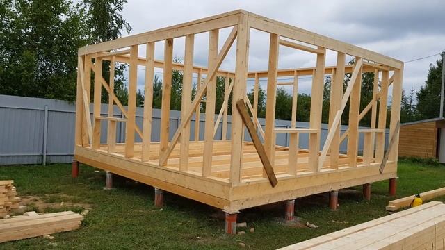 Каркасник 6х6 в один этаж. смотреть онлайн