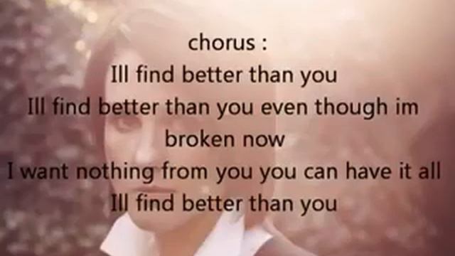 Heather Peace Better Than You Lyrics смотреть онлайн