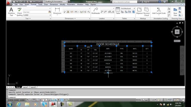 AutoCAD II 21-22 Resizing Columns and Rows смотреть онлайн