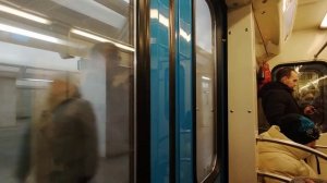 Поездка от "Алтуфьево" до "Бульвар Дмитрия Донского" на поезде "Ока" Снято 08.12.23