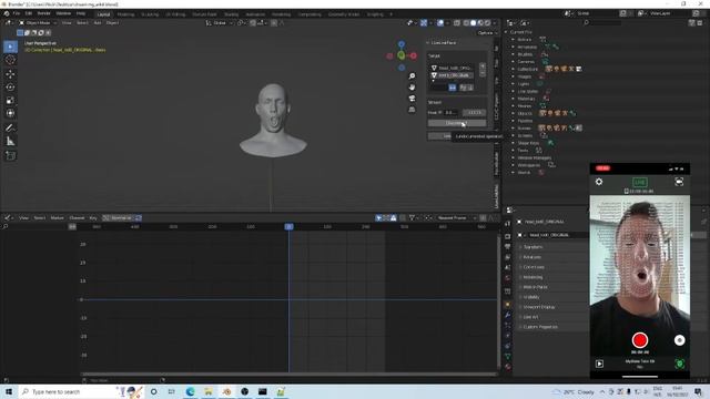Stream LiveLinkFace app direct to Blender смотреть онлайн