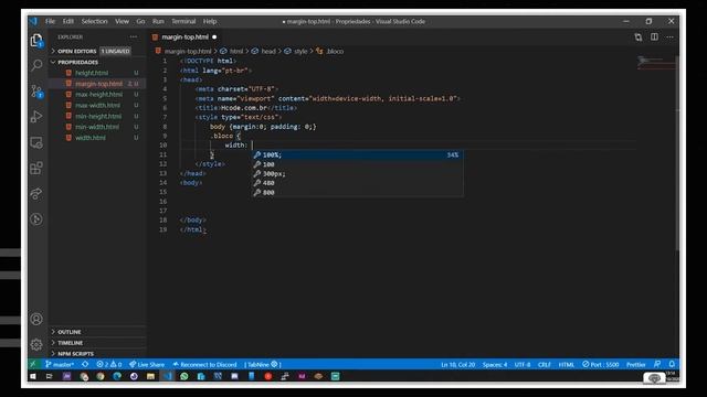 Propriedade margin-top do CSS3 смотреть онлайн