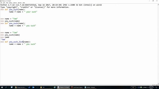 Python tutorial: immutable vs mutable objects смотреть онлайн