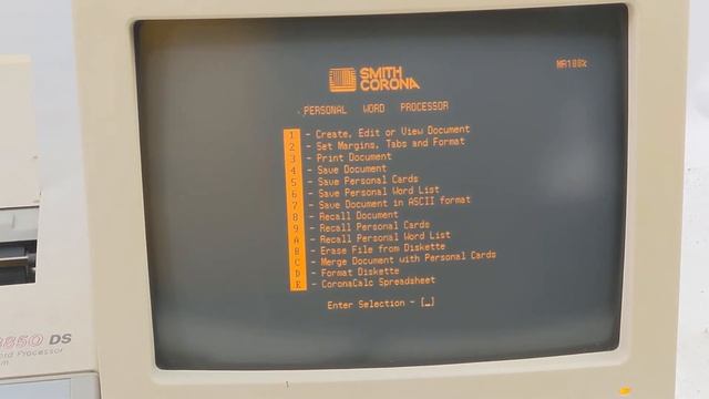 Smith Corona PWP 3850 DS Word Processor System Computer W/ Display Monitor HRM2