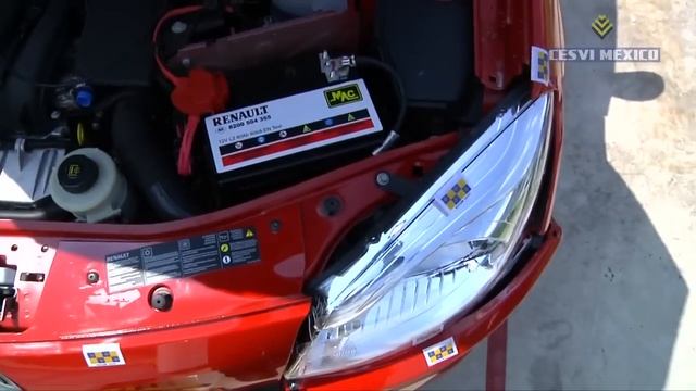 Low-speed crash test Renault Sandero 2014 смотреть онлайн