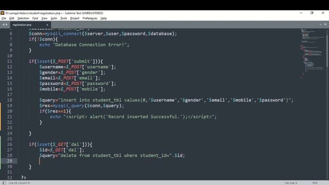 PHP CRUD OPERATION || INSERT, UPDATE, DELETE AND DISPLAY IN PHP смотреть онлайн