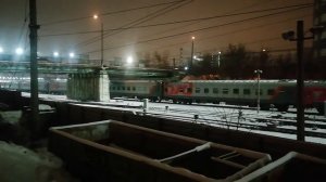 Движение поездов и Эликтричек на Павелецком вокзале. ОТПРАВЛЕНИЕ ПАССАЖИРСКОГО ПОЕЗДА.